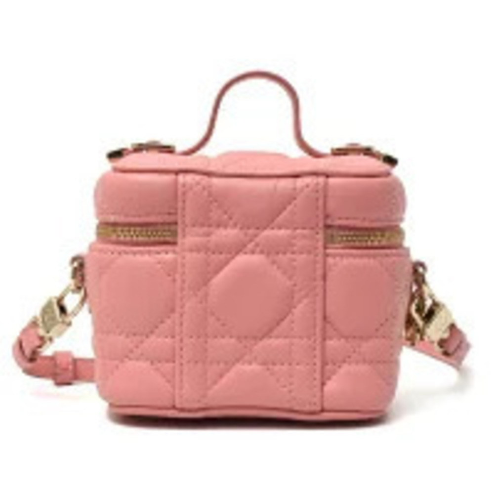 Dior Lady vanity  Christian Lambskin Bag Shoulder